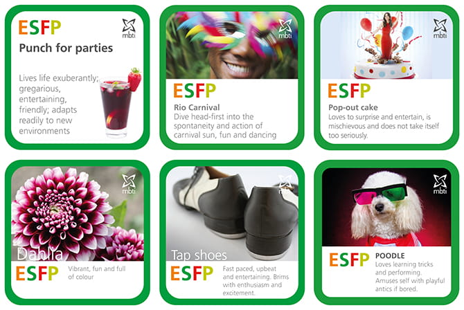 ESFP Type table examples