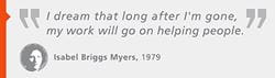Isabel Briggs Myers quote