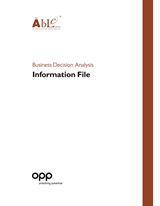 Business Decision Analysis Information File -Pack 