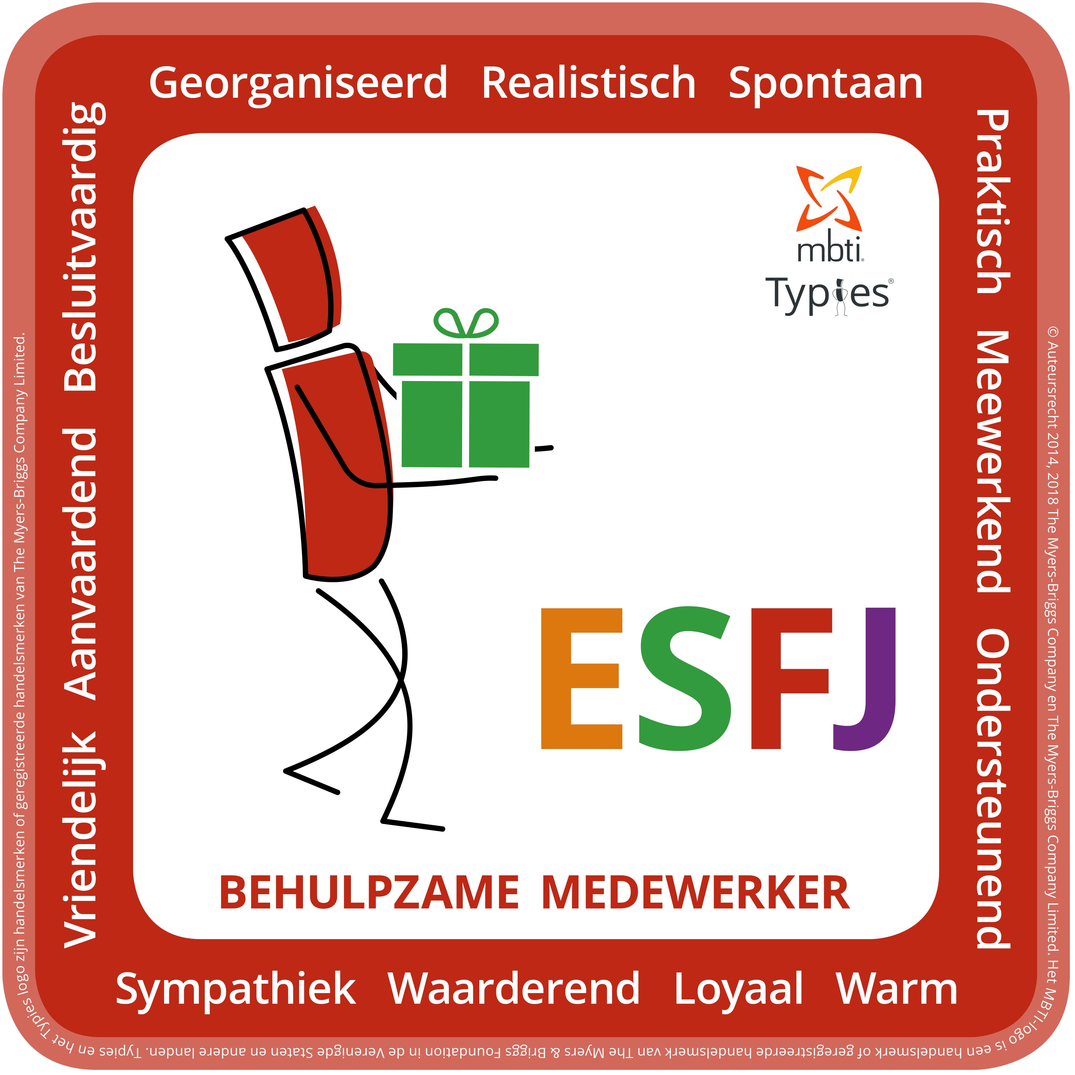 Typical characteristics of an ESFJ