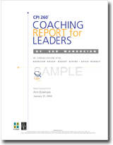 CPI 260 Coaching Report for Leaders