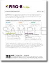 FIRO-B Profielrapport