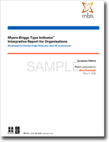 MBTI<sup>®</sup> Interpretive Report for Organisations 