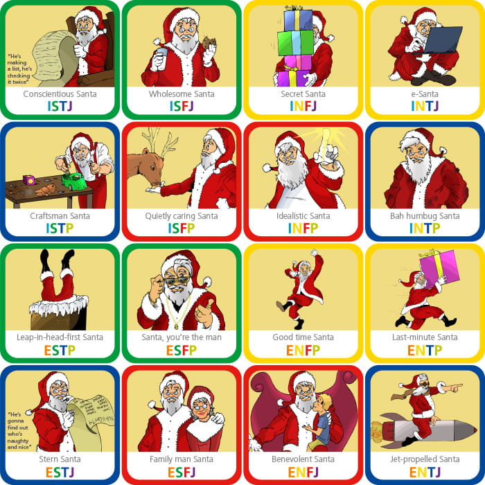 Santa Type table